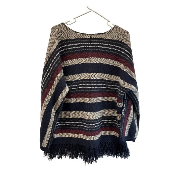 Faherty Denver Cashmere Women's Blue Striped Wool Cashmere Sweater XS/S - Picture 3 of 7